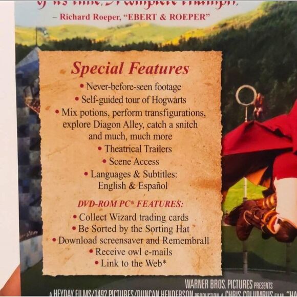 Vintage Harry Potter Sorcerer’s Stone DVD 2001 First Release Collector Slipcover - Picture 6 of 10